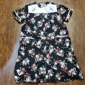 Yozly Black Floral Dress Sz Large